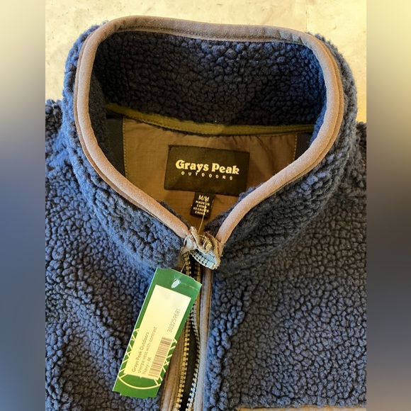 NWT Grays Peak Blue Fleece Vest sz M - Picture 4 of 4